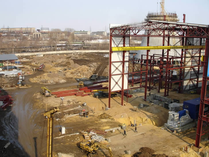 Фотографии строительства главного корпуса ПГУ